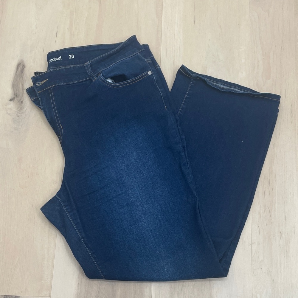 Avenue Denim Women's Boot Cut Jeans - Dark Blue